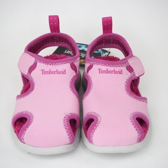 Timberland Little Harbor Sandal Toddler Pink White - Picture 5 of 12
